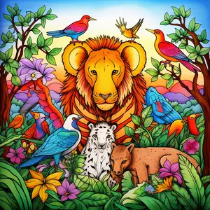 kolorowanki Dżungla