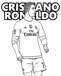 kolorowanka piłkarz, ronaldo