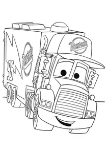 kolorowanka auta, ciężarówka