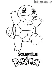 kolorowanka pokemon, squirtle