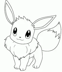 kolorowanka pokemon eevee