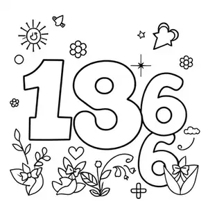 kolorowanki Kolorowe Cyfry dla Dzieci